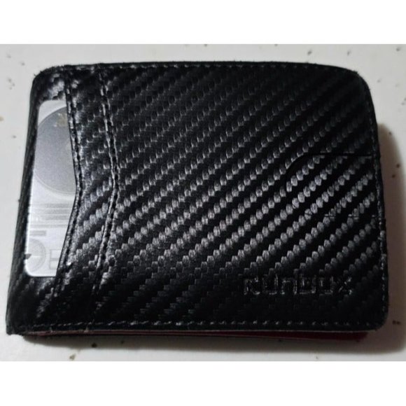Men's Wallets 15 Card Holder Slim Rfid Leather 2 ID Window With Gift Box - Picture 1 of 2